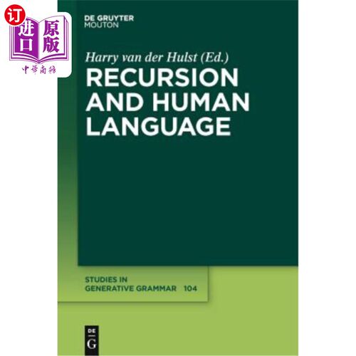 海外直订Recursion and Human Language 递归与人类语言