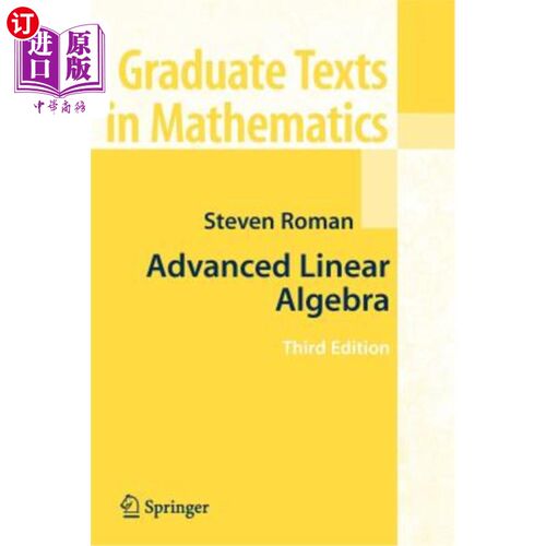 海外直订Advanced Linear Algebra 高等线性代数