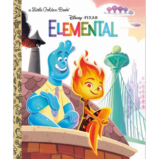Disney/Pixar Elemental Little Golden Book 迪士尼:疯狂元素城小金书 英文原版进口 迪士尼卡通 故事图画书【中商原版】