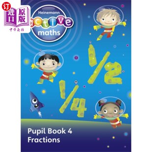 海涅曼积极数学 分数 Maths 小学生书4 探索数字 第一级 Exploring... Level First Active 海外直订Heinemann