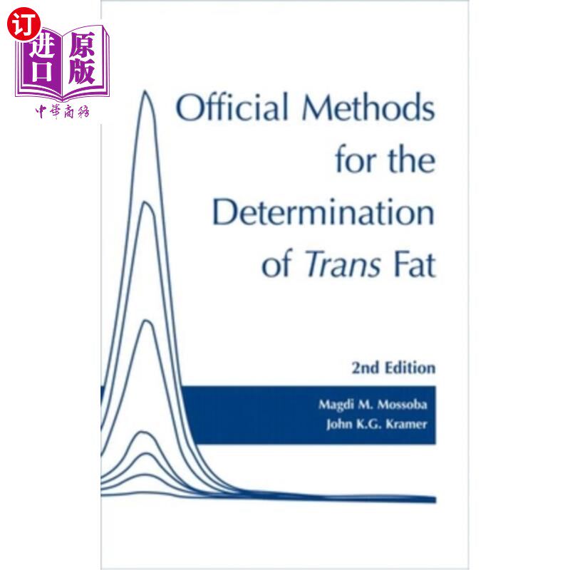 海外直订Official Methods for Determination of Trans Fat 反式脂肪测定的官方方法