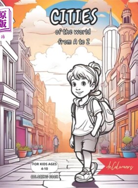海外直订Cities of the World - Coloring book 世界上的城市-着色书