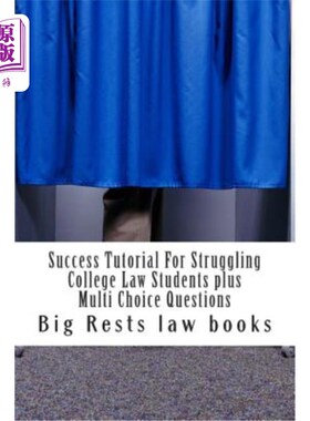 海外直订Success Tutorial For Struggling College Law Students plus Multi Choice Questions 为挣扎的大学法学院学生加上