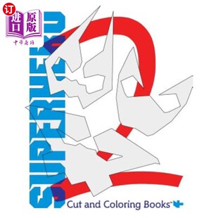 Books Cut Coloring 超级英雄2：剪彩书籍 and 海外直订Superhero