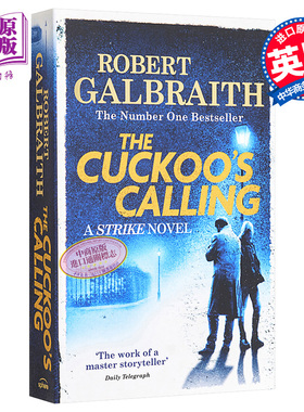 预售 神探斯特莱克1 布谷鸟的呼唤 JK罗琳化名 侦探推理小说 英文原版 The Cuckoo s Calling Cormoran Strike Robert Galbraith