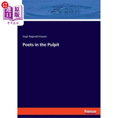 海外直订Poets in the Pulpit 讲坛上的诗人