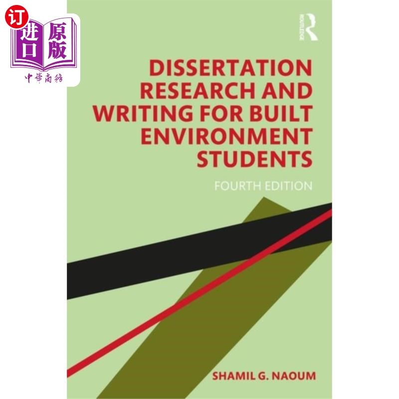 海外直订Dissertation Research and Writing for Built Envi... 建筑环境专业学生论文研究与写作