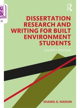 海外直订Dissertation Research and Writing for Built Envi... 建筑环境专业学生论文研究与写作