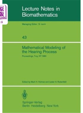 海外直订Mathematical Modeling of the Hearing Process: Proceedings of the Nsf-Cbms Region 听证过程的数学模型: