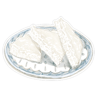 【早茶-伦教糕】 水彩手绘风点心异型带邮资明信片 新中式广州邮政定制可邮寄 文创旅游节日祝福收藏馈赠文化礼品【中商文创】