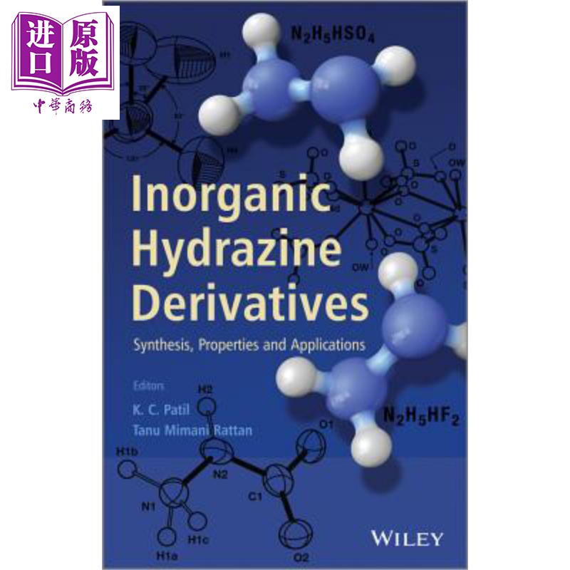 现货 无机肼衍生物 合成 性能及应用 Inorganic Hydrazine Derivatives K Patil 英文原版【中商原版】wiley