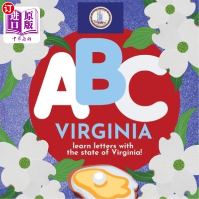 海外直订ABC Virginia - Learn the Alphabet with Virginia ABC维吉尼亚-和维吉尼亚一起学习字母表
