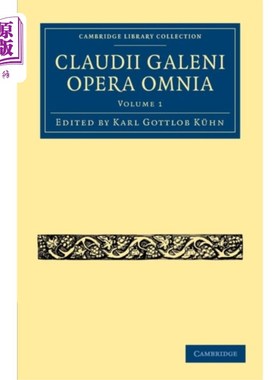 海外直订医药图书Claudii Galeni Opera Omnia 克劳迪·加莱尼歌剧团
