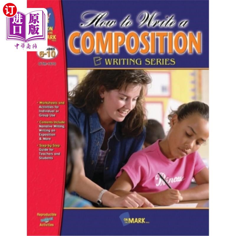 海外直订How to Write a Composition Grades 6-10 6-10年级如何写作文