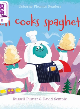Yeti cooks spaghetti 雪人煮意粉 英文原版 进口图书 儿童绘本 动物故事图画书 精品绘本 故事书 Usborne出版社【中商原版】
