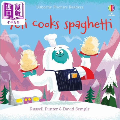 Yeti cooks spaghetti 雪人煮意粉 英文原版 进口图书 儿童绘本 动物故事图画书 精品绘本 故事书 Usborne出版社【中商原版】