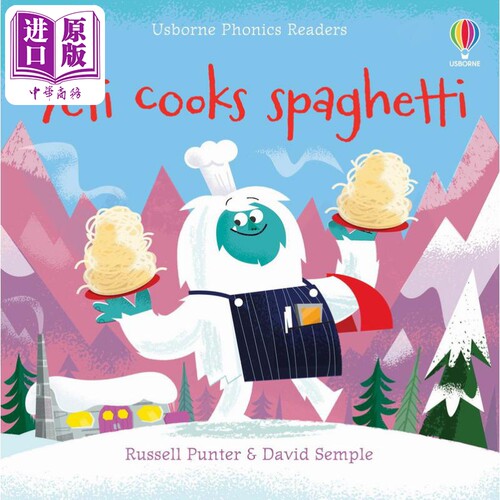 Yeti cooks spaghetti 雪人煮意粉 英文原版 进口图书 儿童绘本 动物故事图画书 精品绘本 故事书 Usborne出版社【中商原版】