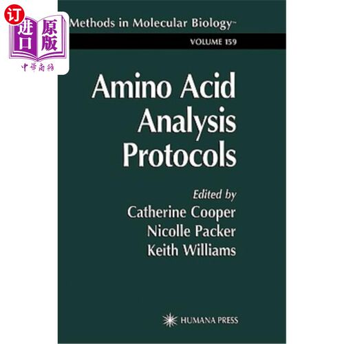 海外直订医药图书Amino Acid Analysis Protocols 氨基酸分析协议