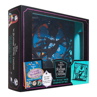 蒂姆波顿圣诞夜惊魂官方食谱书礼盒 烘焙菜谱书食谱料理书 迪士尼动画电影周边英文原版 The Nightmare Before Christmas Cookbook