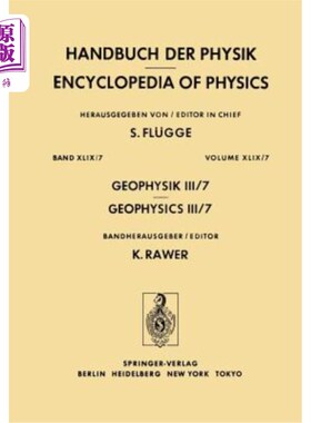 海外直订Geophysik III / Geophysics III 地球物理III/地球物理III
