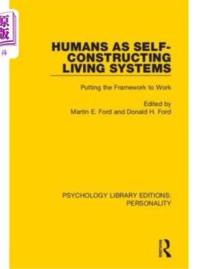 海外直订Humans as Self-Constructing Living Systems: Putting the Framework to Work 人类作为自我建构的生命系统:将框架