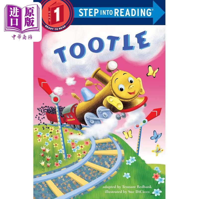 Step into Reading Step 1 Tootle 兰登阅读进阶1:嘟嘟火车 英文原版 儿童绘本 分级阅读 Tennant Redbank 7-12岁【中商原版?
