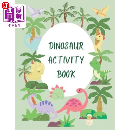 海外直订Dinosaur Activity Book 恐龙活动手册