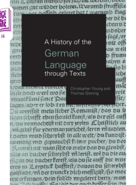 海外直订A History of the German Language Through Texts 通过文本了解德语的历史