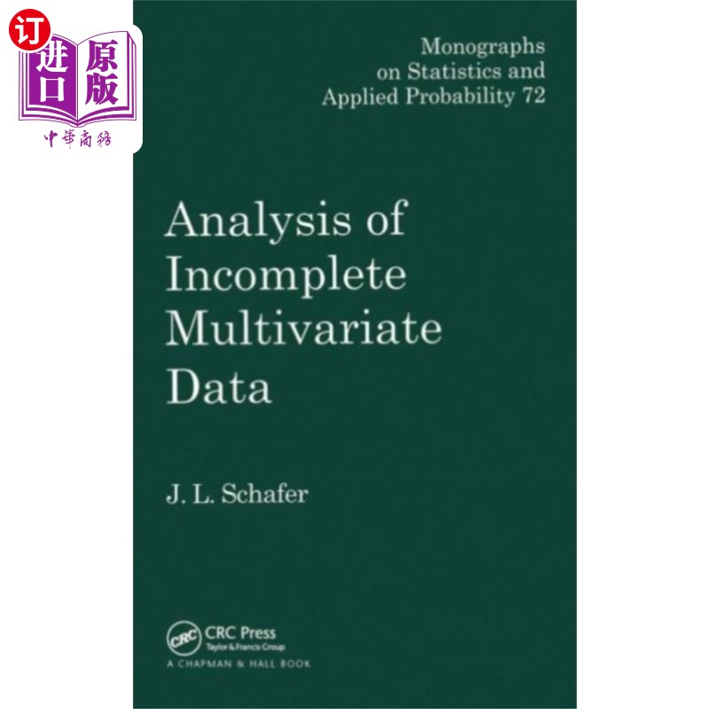海外直订Analysis of Incomplete Multivariate Data 不完全多元数据分析
