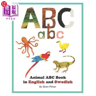 动物ABC书： 英语和瑞典语 with ABC book pictures and English animals 海外直订Animal Swedish