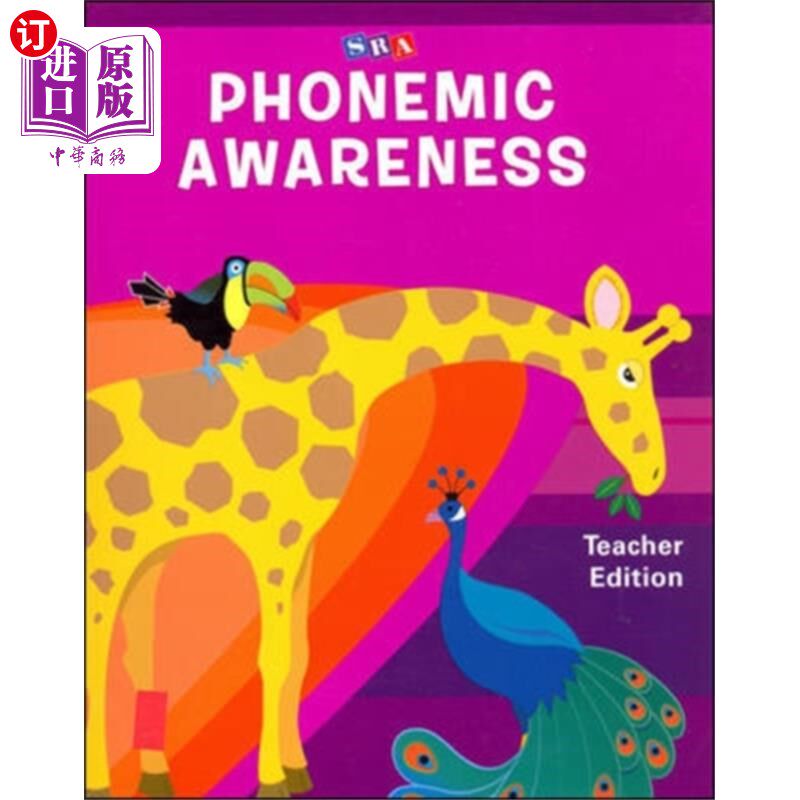 海外直订Phonemic Awareness PreK, Teacher Edition 音位意识预科，教师版