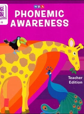 海外直订Phonemic Awareness PreK, Teacher Edition 音位意识预科，教师版