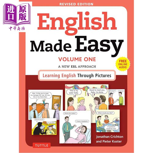 轻松漫画学英语第一册 含音频 English Made Easy Volume One ESL Approach Learning English Through Pictures【中商原版】