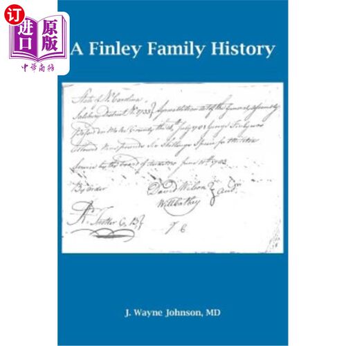 海外直订A Finley Family History 芬利家族史