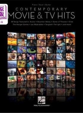 海外直订Contemporary Movie & TV Hits 当代热门电影和电视