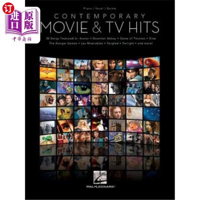 海外直订Contemporary Movie & TV Hits 当代热门电影和电视