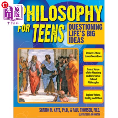 海外直订Philosophy for Teens: Questioning Life's Big Ideas (Grades 7-12) 青少年哲学:质疑生命的伟大理念(7-12年级)