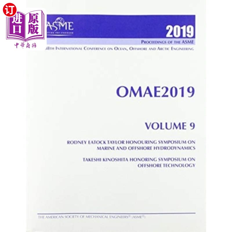 海外直订Print proceedings of the ASME 2019 38th Internat... ASME 2019第38届海洋、近海和北极工程国际会议（OMAE2019）