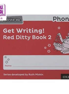 海外直订Read Write Inc. Phonics: Get Writing! Red Ditty ... Read Write公司拼读:开始写作!红色小曲书2包10个