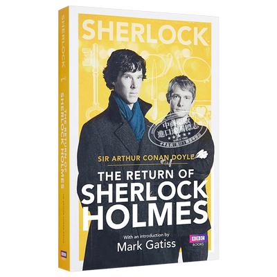 预售 福尔摩斯探案集英文原版 福尔摩斯归来记 Sherlock Holmes BBC神探夏洛克剧照封面版 福尔摩斯英文原版 夏洛克福尔摩斯原著小