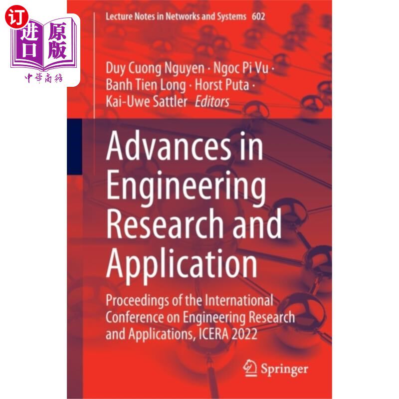 海外直订Advances in Engineering Research and Application 工程研究与应用进展