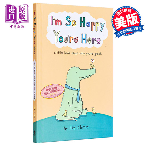 莉兹克里莫 我很高兴你在这里 美版 I'm so happy you're here liz climo 英文原版 治愈系漫画绘本