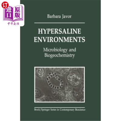 海外直订Hypersaline Environments: Microbiology and Biogeochemistry 高盐环境：微生物学和生物地球化学