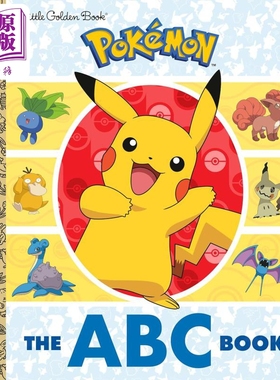 宝可梦ABC角色分解 The ABC Book Pokémon 英文原版 儿童卡通动画 绘本图画故事 精装 进口图书 5-6岁 神奇宝贝【中商原版】