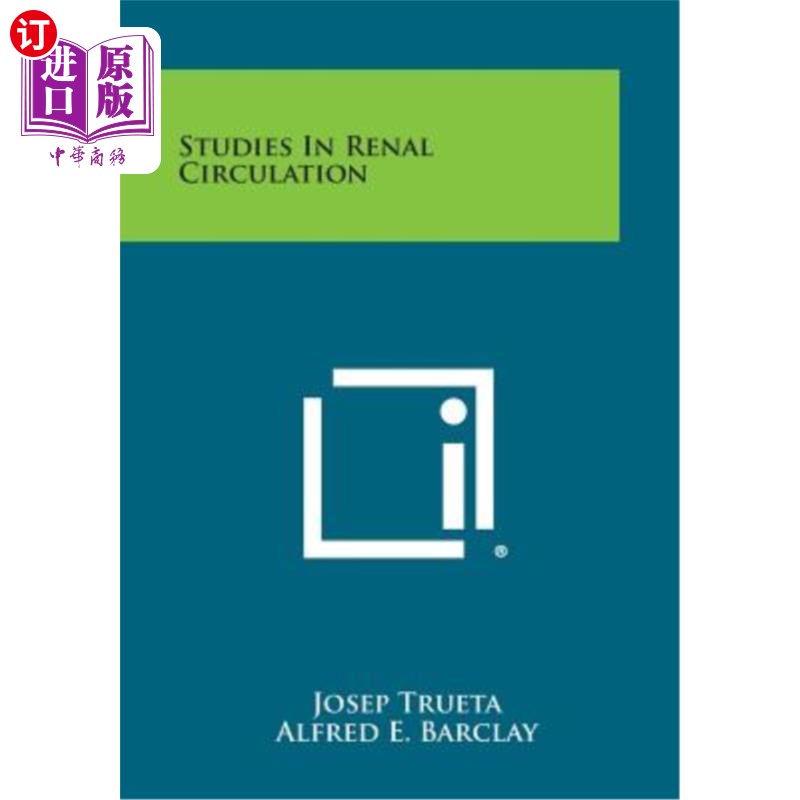 海外直订Studies in Renal Circulation 肾循环研究