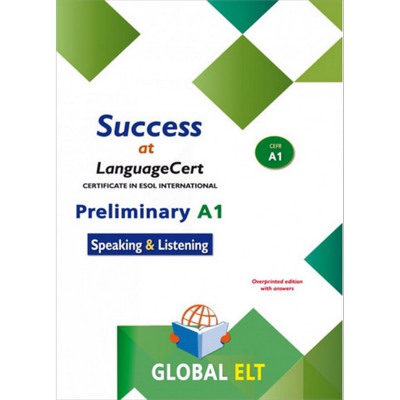 Success at LanguageCert A1 ESOL SELT 在朗思考试A1 ESOLSELT取得成功--带答案的套印版【中商原版】