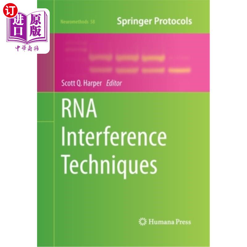 海外直订医药图书RNA Interference Techniques RNA干扰技术