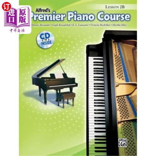 海外直订海外直订Premier Piano Course Lesson Book, Bk 2b: Book &   钢琴课程教材，BK 2B：书籍和