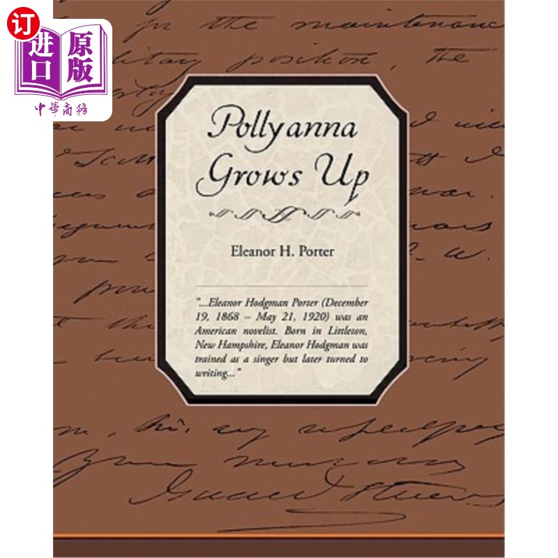 海外直订Pollyanna Grows Up 波莉安娜长大了