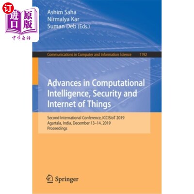 海外直订Advances in Computational Intelligence, Security and Internet of Things: Second  计算智能、安全和物联网进展:第